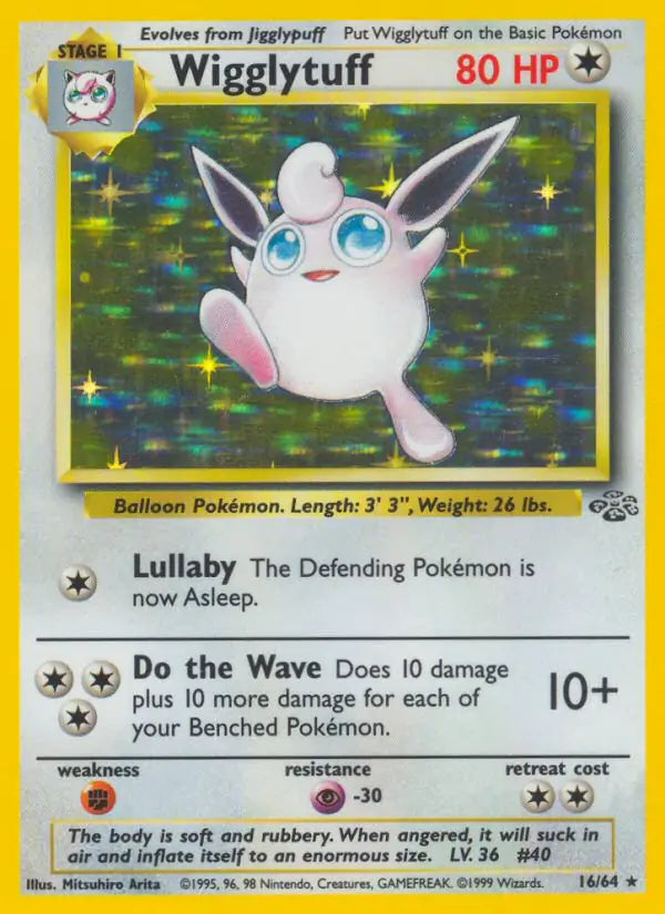 Wigglytuff  16/64 (Jungle)  - Unlimited Holofoil