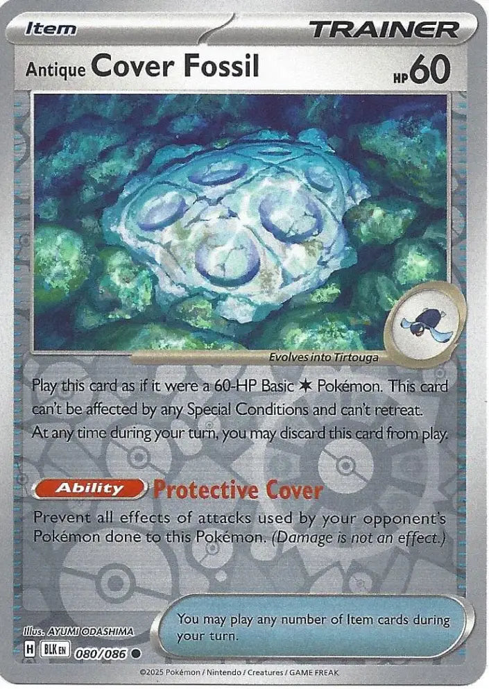 Antique Cover Fossil 080/086 (SV: Black Bolt)  - Reverse Holofoil