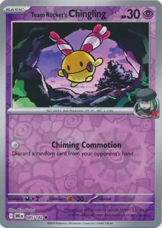 Team Rocket's Chingling 085/182 (SV10: Destined Rivals)  - Reverse Holofoil