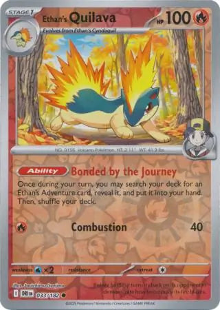 Ethan's Quilava 033/182 (SV10: Destined Rivals)  - Reverse Holofoil
