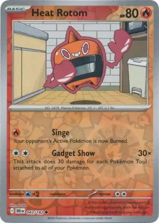 Heat Rotom 043/182 (SV10: Destined Rivals)  - Reverse Holofoil