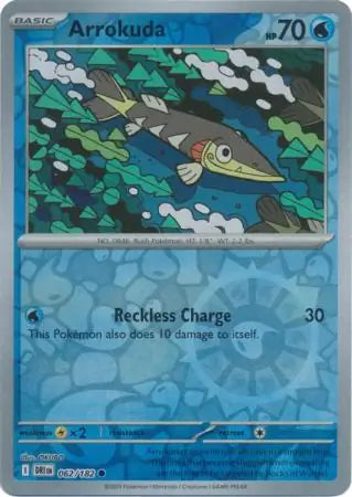 Arrokuda 062/182 (SV10: Destined Rivals)  - Reverse Holofoil