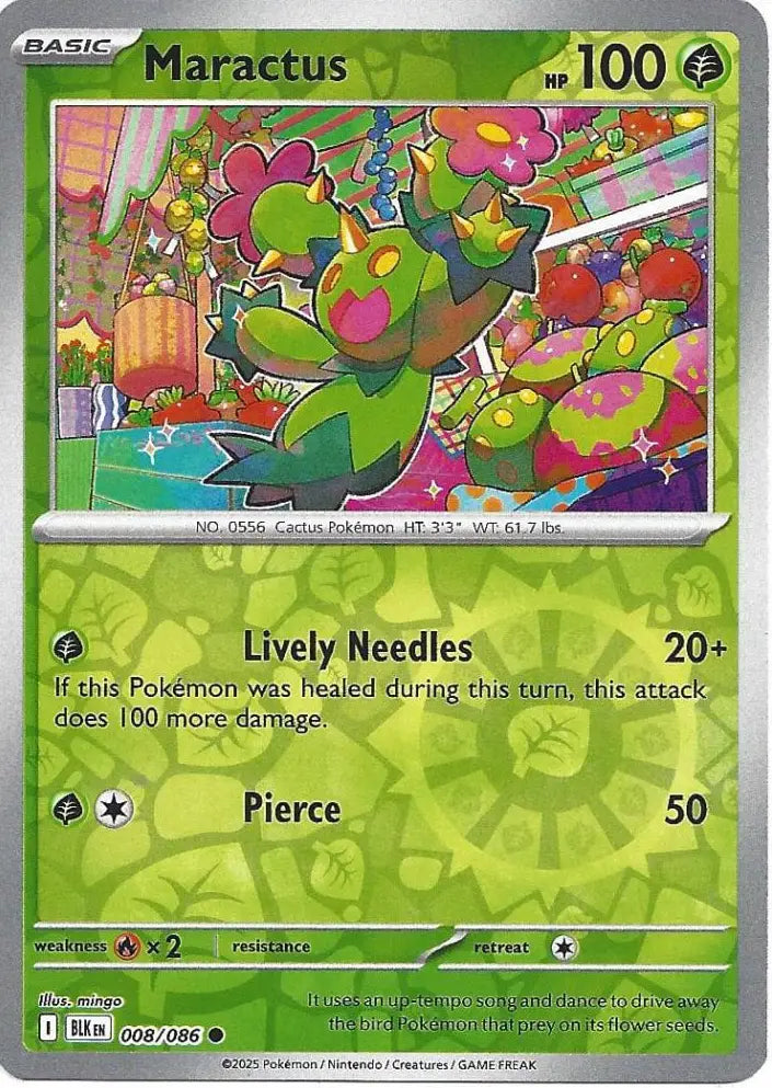 Maractus 008/086 (SV: Black Bolt)  - Reverse Holofoil