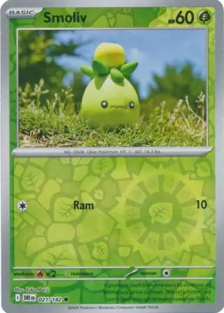 Smoliv 021/182 (SV10: Destined Rivals)  - Reverse Holofoil