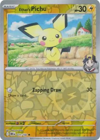 Ethan's Pichu 071/182 (SV10: Destined Rivals)  - Reverse Holofoil