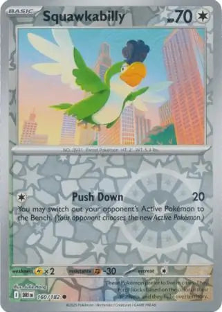 Squawkabilly 160/182 (SV10: Destined Rivals)  - Reverse Holofoil