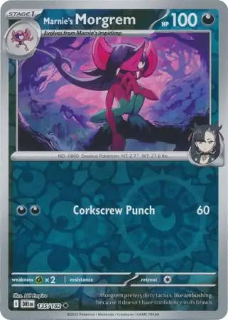 Marnie's Morgrem 135/182 (SV10: Destined Rivals)  - Reverse Holofoil