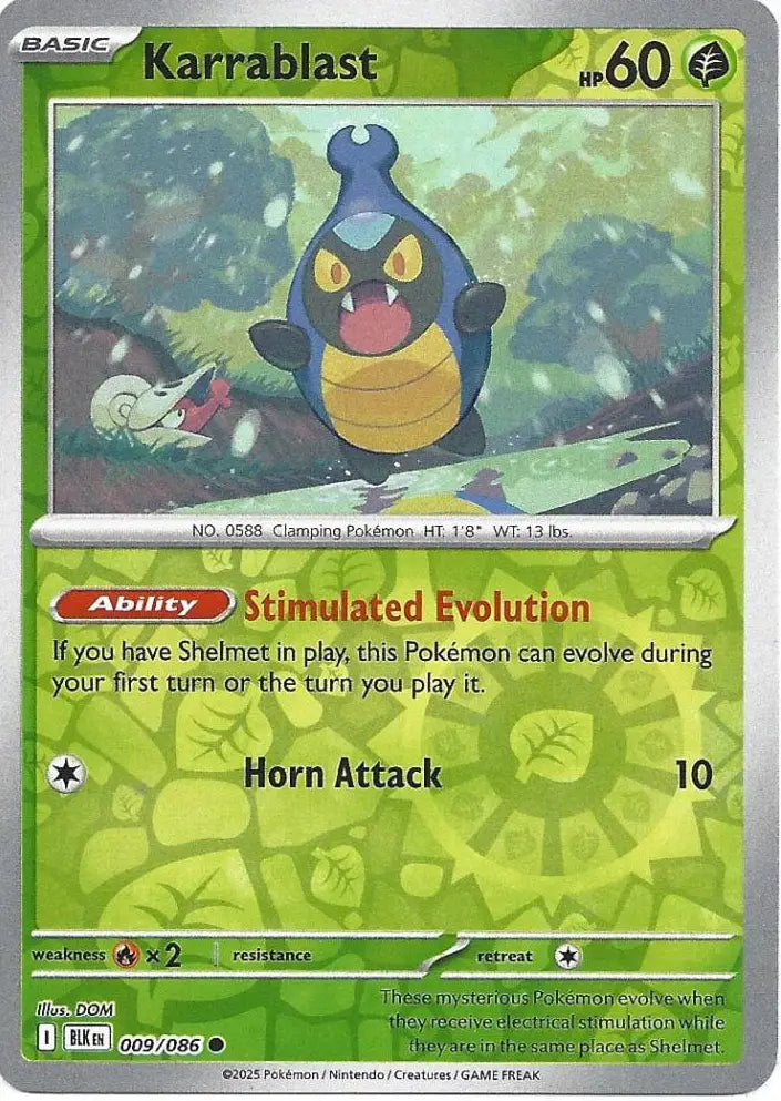 Karrablast 009/086 (SV: Black Bolt)  - Reverse Holofoil