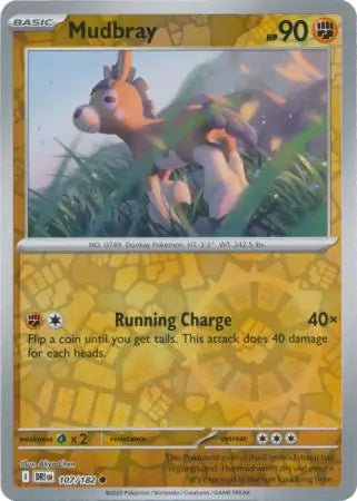 Mudbray 107/182 (SV10: Destined Rivals)  - Reverse Holofoil