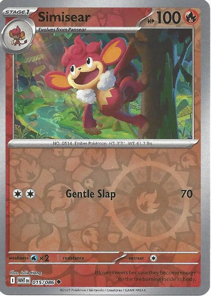 Simisear 015/086 (SV: White Flare)  - Reverse Holofoil