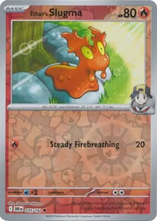 Ethan's Slugma 035/182 (SV10: Destined Rivals)  - Reverse Holofoil