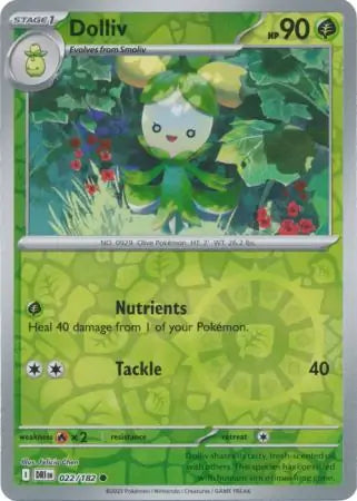 Dolliv 022/182 (SV10: Destined Rivals)  - Reverse Holofoil