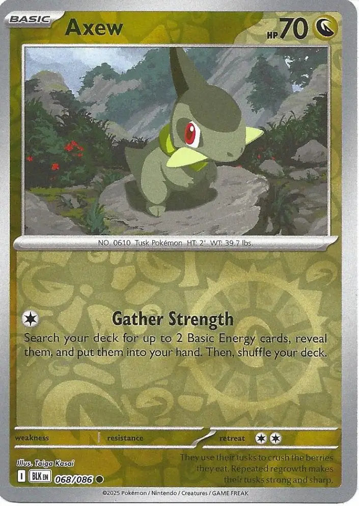 Axew 068/086 (SV: Black Bolt)  - Reverse Holofoil