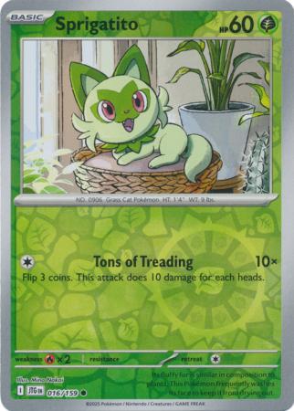 Sprigatito 016/159 (SV09: Journey Together)  - Reverse Holofoil