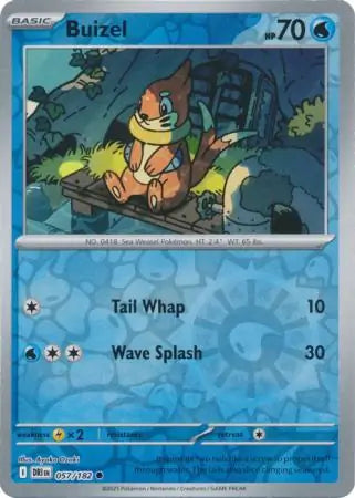 Buizel 057/182 (SV10: Destined Rivals)  - Reverse Holofoil
