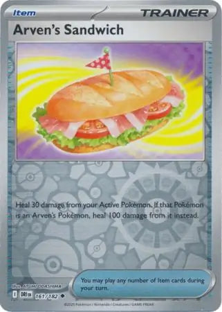 Arven's Sandwich 161/182 (SV10: Destined Rivals)  - Reverse Holofoil