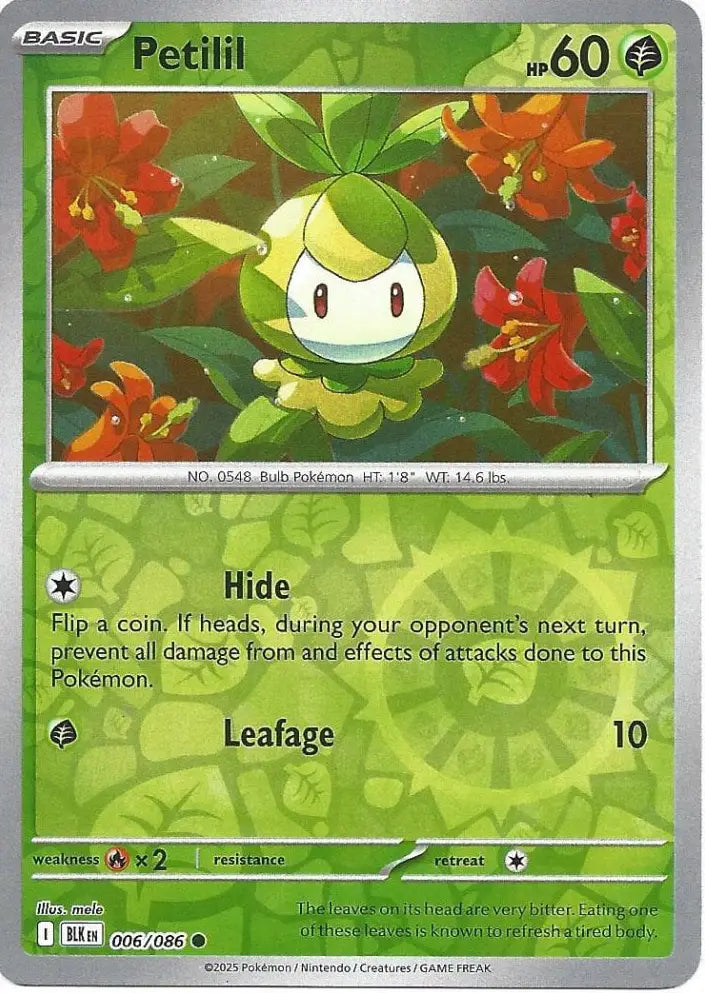 Petilil 006/086 (SV: Black Bolt)  - Reverse Holofoil