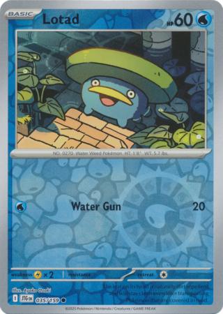 Lotad 035/159 (SV09: Journey Together)  - Reverse Holofoil