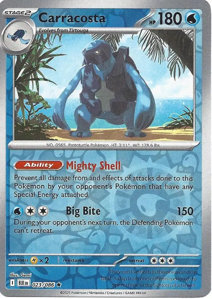 Carracosta 023/086 (SV: Black Bolt)  - Reverse Holofoil