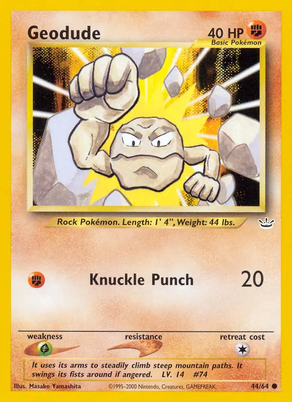 Geodude 44/64 (Neo Revelation)  - Unlimited
