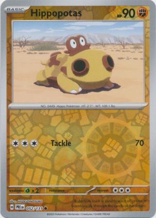 Hippopotas 052/131 (SV: Prismatic Evolutions)  - Reverse Holofoil