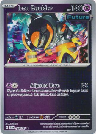 Iron Boulder 046/131 (SV: Prismatic Evolutions)  - Reverse Holofoil