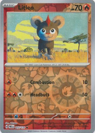 Litleo 015/131 (SV: Prismatic Evolutions)  - Reverse Holofoil