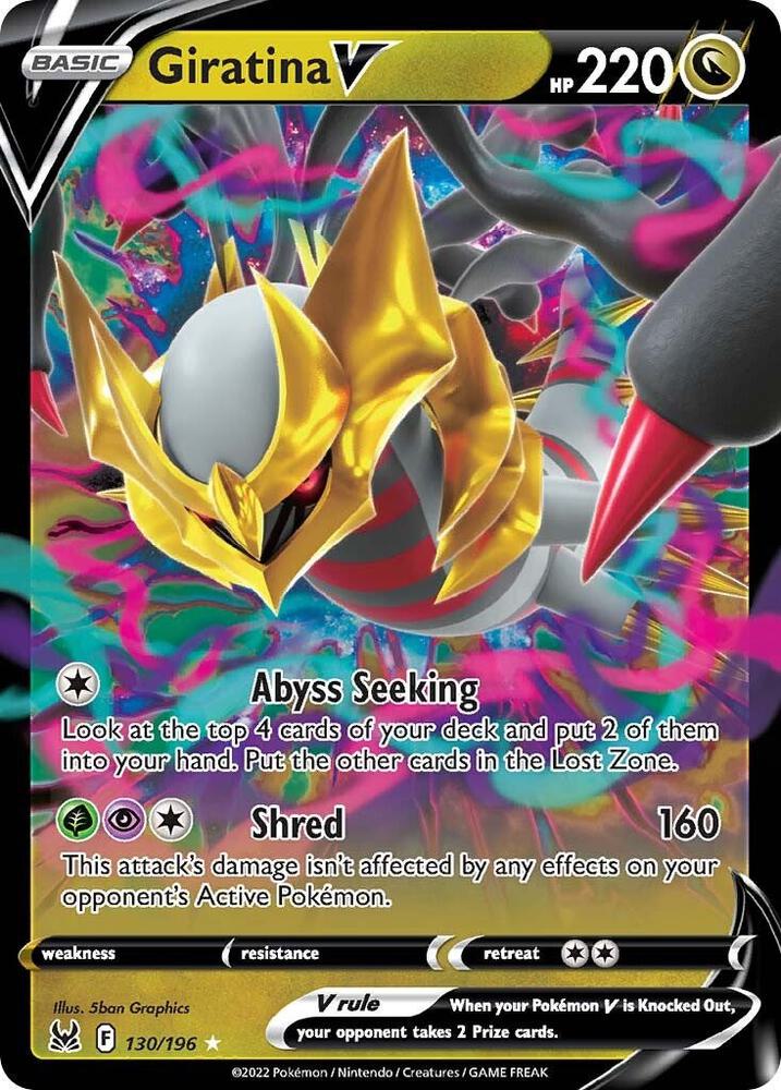 Giratina V 130/196 (SWSH11: Lost Origin)  - Holofoil