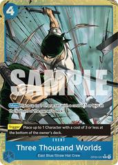 Three Thousand Worlds [Alternate Art PRB01] OP03-057 One Piece Pillars of Strength