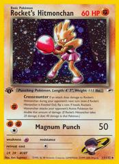 Rocket's Hitmonchan [1st Edition] #11 PSA 8 (B)