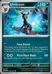 Umbreon [EB Games] #130 Pokemon Obsidian Flames PSA 9