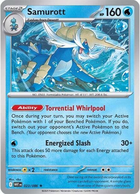 Samurott 023/086 (SV: White Flare)  - Holofoil