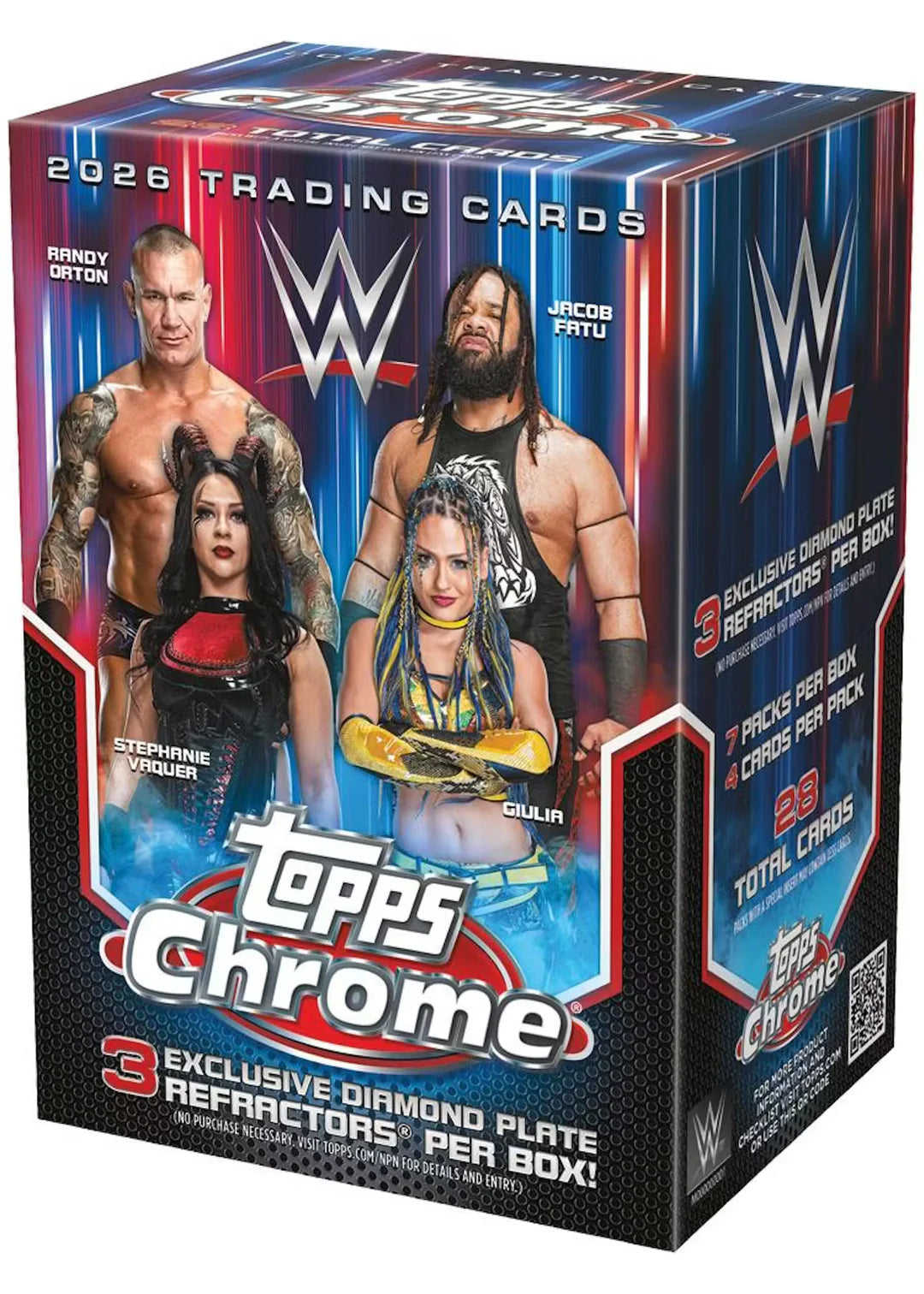 2026 Topps Chrome WWE Wrestling Value Box