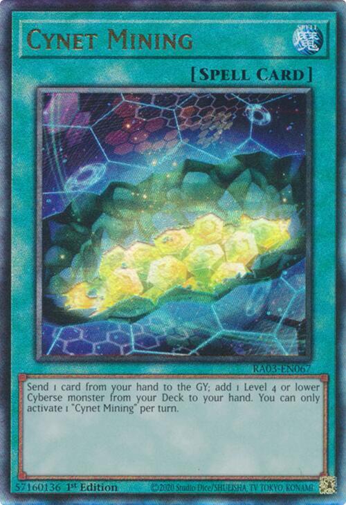 Cynet Mining PUR RA03-EN067 (Quarter Century Bonanza)  - 1st Edition
