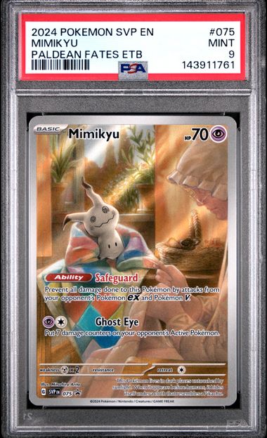 2024 POKEMON SVP EN-SV BLACK STAR PROMO #075 MIMIKYU PALDEAN FATES ETB