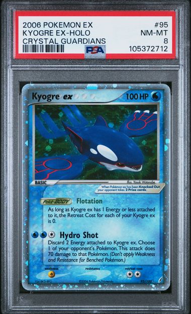 2006 POKEMON EX CRYSTAL GUARDIANS #95 KYOGRE EX-HOLO CRYSTAL GUARDIANS