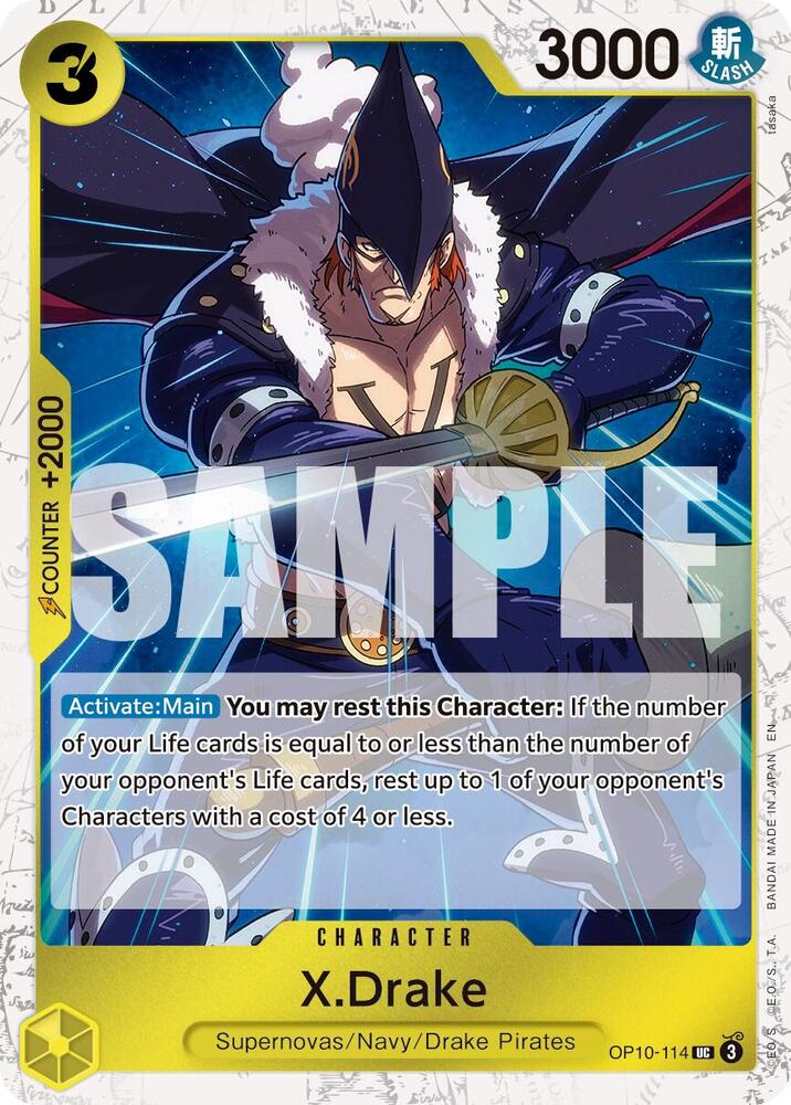 X.Drake OP10-114 (Premium Booster -The Best- Vol. 2)  - Pirate Foil