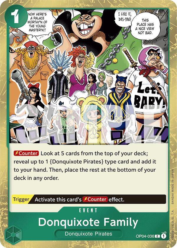 Donquixote Family OP04-036 (Premium Booster -The Best-)  - Jolly Roger Foil