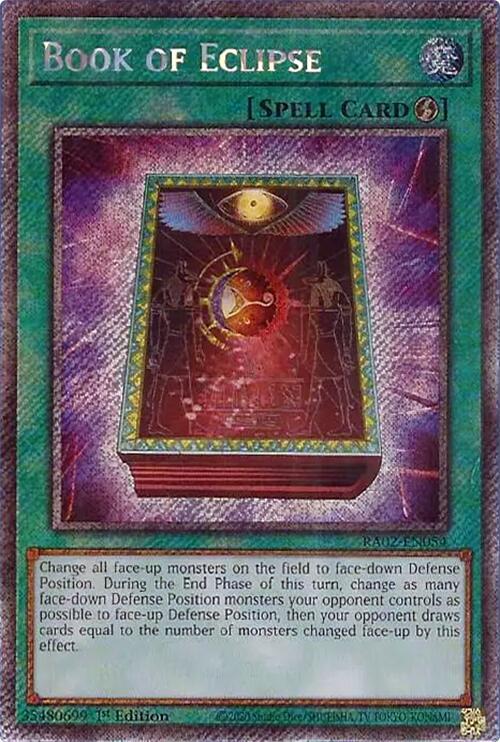 Book of Eclipse Platinum Secret Rare RA02-EN054 (25th Anniversary Rarity Collection II)  - 1st Edition
