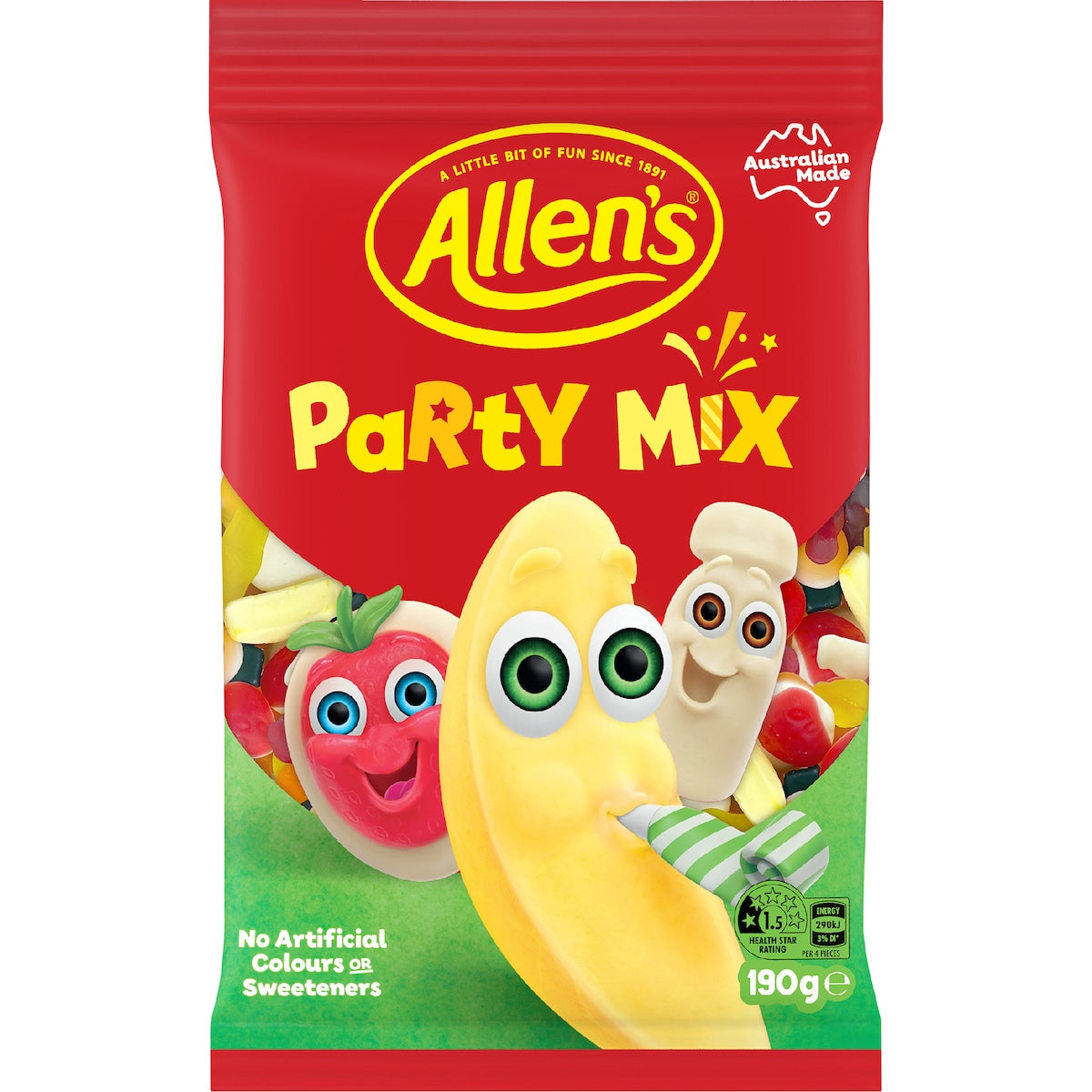 Allen's Party Mix Lollies Bag 190g