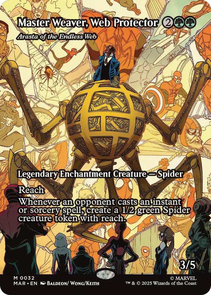 Master Weaver, Web Protector - Arasta of the Endless Web 32 ()  - Borderless Foil