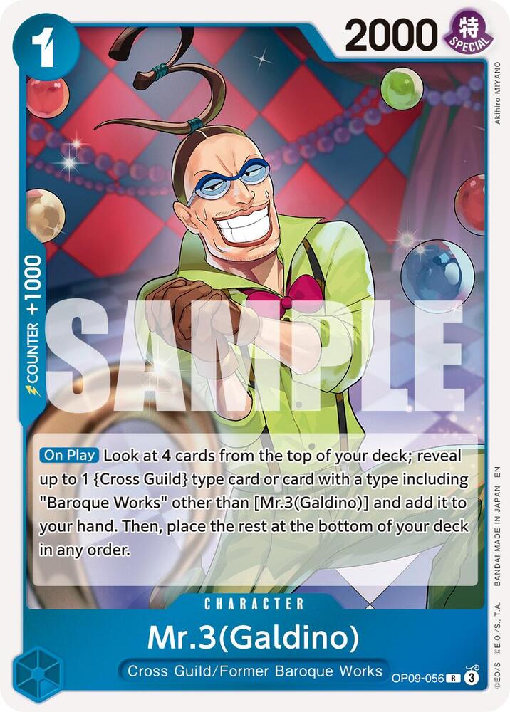 Mr.3(Galdino) OP09-056 (Premium Booster -The Best- Vol. 2)  - Foil