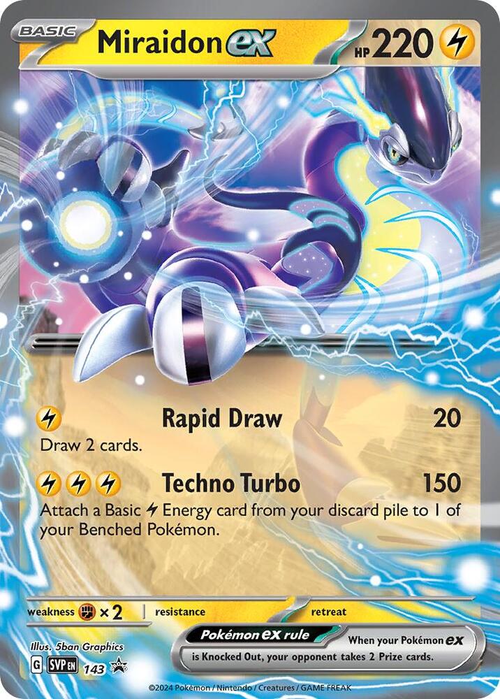 Miraidon ex 143 (SV: Scarlet & Violet Promo Cards)  - Holofoil
