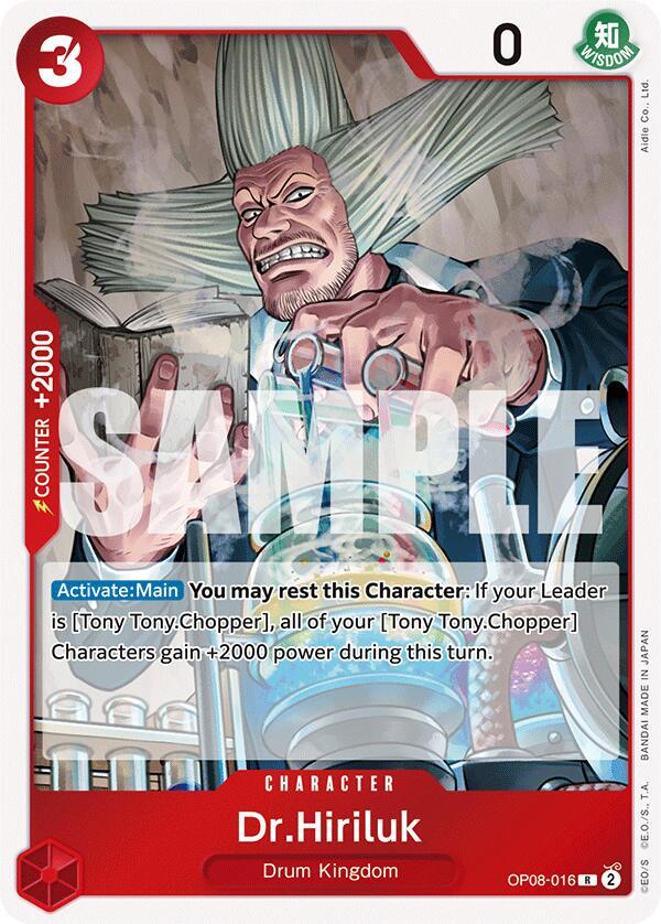 Dr.Hiriluk OP08-016 (Two Legends)  - Foil