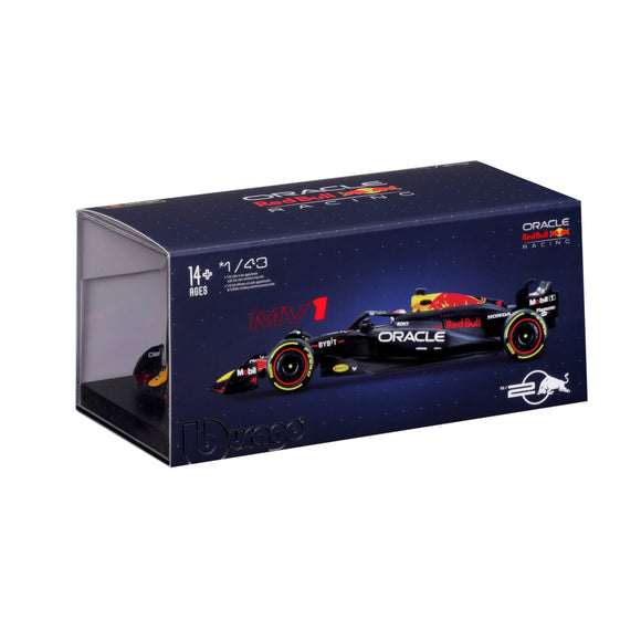 Bburago F1 with Helmet 1:43 2024 F-1 RedBull  Racing RB20 #1 Verstappen with Helmet