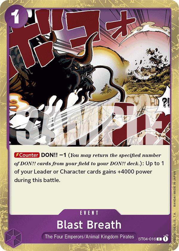 Blast Breath ST04-016 (Premium Booster -The Best-)  - Jolly Roger Foil