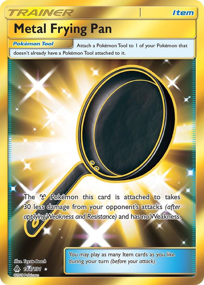 Metal Frying Pan 144/131 (SM - Forbidden Light)  - Holofoil