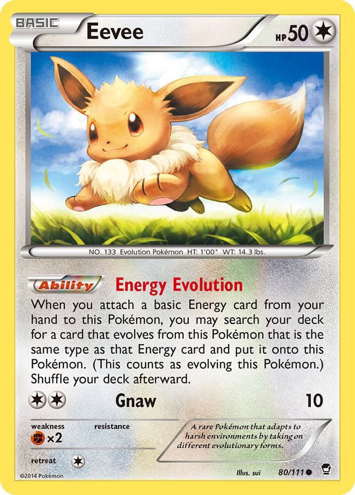 Eevee 80/111 (XY - Furious Fists) 