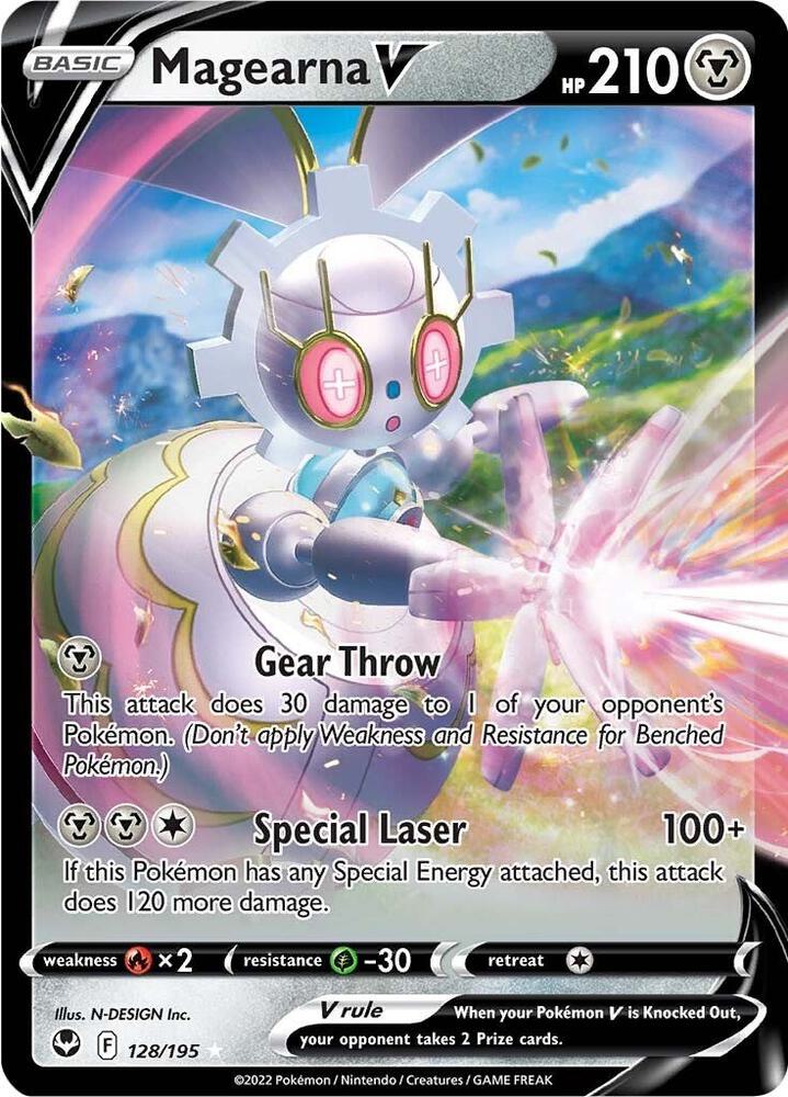 Magearna V 128/195 (SWSH12: Silver Tempest)  - Holofoil