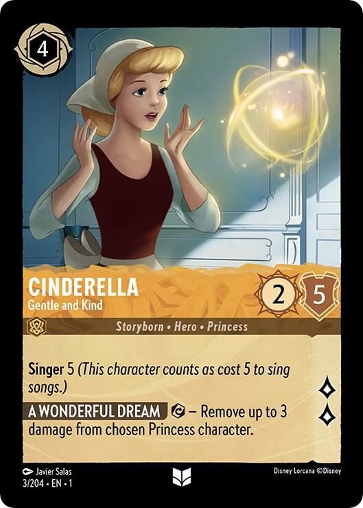 Cinderella, Gentle and Kind 3/204 (The First Chapter)  - Cold Foil
